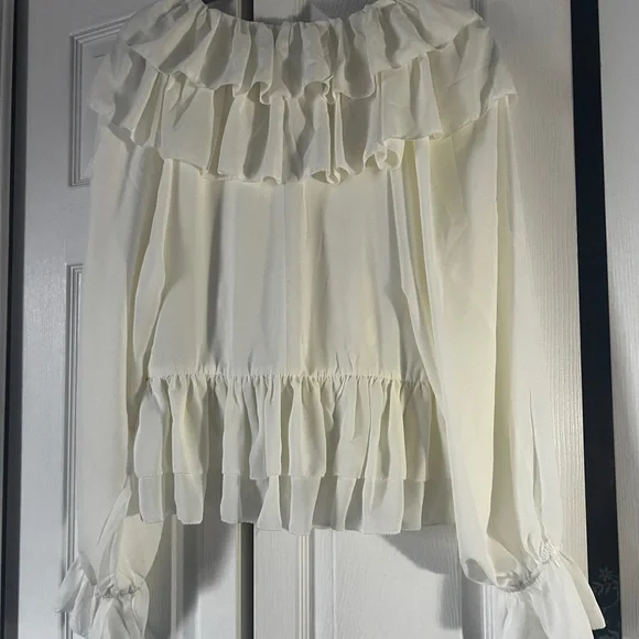 Torn by Ronny Kobo Soraya Ruffle Blouse - Picture 9 of 11